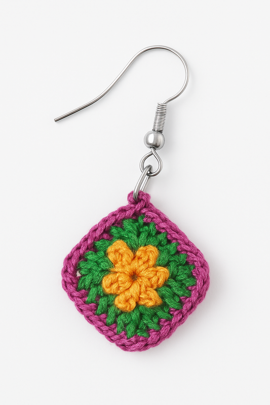 Granny Square Earrings